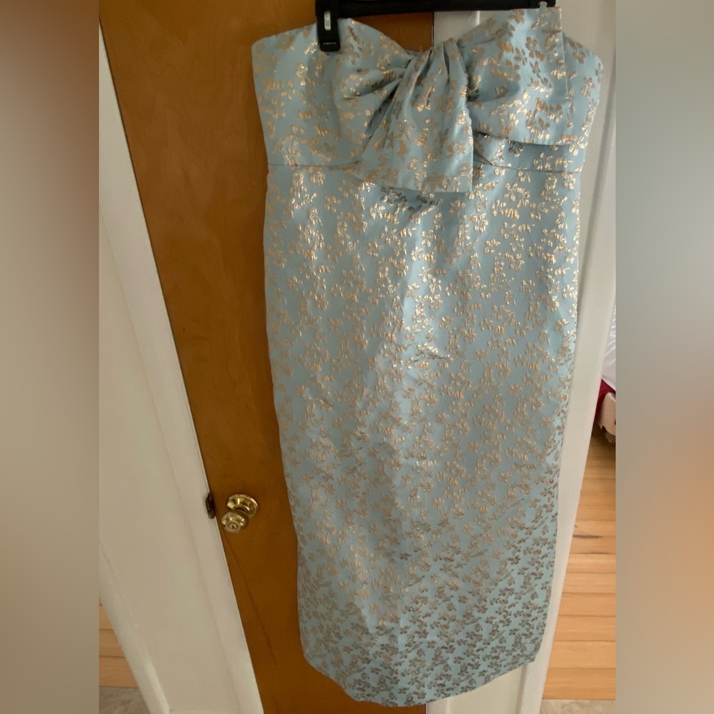 Lilly Pulitzer Light Blue and Gold accent Dress